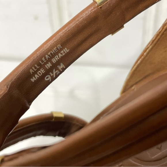 Tory Burch Audrianna Glazed Lounge Lace Up Heels Size 9.5 595 - Picture 8 of 14